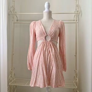 Adorable Spring/Summer Mini Cut Out Dress- Fit and Flare Skater Size Small